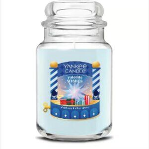 YANKEE CANDLE Workshop Wonders - Yuletide Wishes Large Jar Candle 22oz New!
